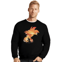 Load image into Gallery viewer, Shirts Crewneck Sweater, Unisex / Small / Black The First super Saiyan
