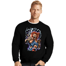 Load image into Gallery viewer, Secret_Shirts Crewneck Sweater, Unisex / Small / Black Lion-O