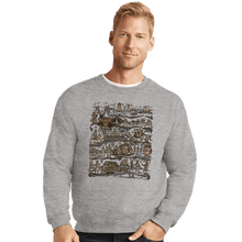 Load image into Gallery viewer, Daily_Deal_Shirts Crewneck Sweater, Unisex / Small / Sports Grey Tapestry Of The Quested Grail
