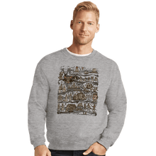 Load image into Gallery viewer, Daily_Deal_Shirts Crewneck Sweater, Unisex / Small / Sports Grey Tapestry Of The Quested Grail