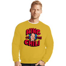 Load image into Gallery viewer, Secret_Shirts Crewneck Sweater, Unisex / Small / Gold King Of The Chili