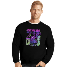 Load image into Gallery viewer, Shirts Crewneck Sweater, Unisex / Small / Black Neon EVA