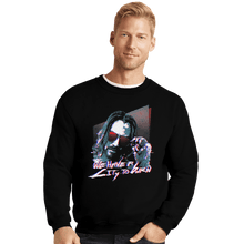 Load image into Gallery viewer, Shirts Crewneck Sweater, Unisex / Small / Black City To Burn Down
