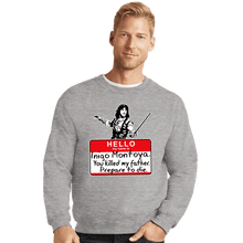 Load image into Gallery viewer, Daily_Deal_Shirts Crewneck Sweater, Unisex / Small / Sports Grey Inigo Hello
