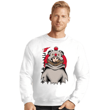 Load image into Gallery viewer, Shirts Crewneck Sweater, Unisex / Small / White Yuffie Moogle Cape