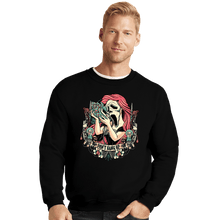 Load image into Gallery viewer, Daily_Deal_Shirts Crewneck Sweater, Unisex / Small / Black Ariel Ghostface