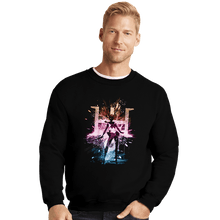 Load image into Gallery viewer, Shirts Crewneck Sweater, Unisex / Small / Black Uranus Storm