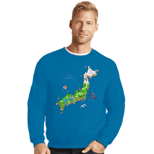 Secret_Shirts Crewneck Sweater, Unisex / Small / Sapphire Super Japan World!