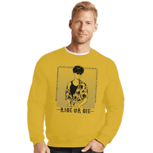 Load image into Gallery viewer, Shirts Crewneck Sweater, Unisex / Small / Gold Ride Or Die