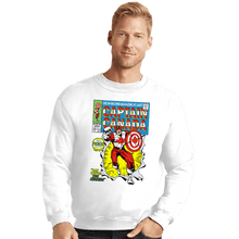 Load image into Gallery viewer, Daily_Deal_Shirts Crewneck Sweater, Unisex / Small / White Captain Canada
