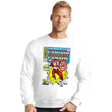 Load image into Gallery viewer, Daily_Deal_Shirts Crewneck Sweater, Unisex / Small / White Captain Canada