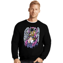 Load image into Gallery viewer, Secret_Shirts Crewneck Sweater, Unisex / Small / Black Battle Angewomon