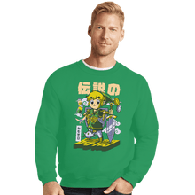 Load image into Gallery viewer, Daily_Deal_Shirts Crewneck Sweater, Unisex / Small / Irish Green Lil' Legend