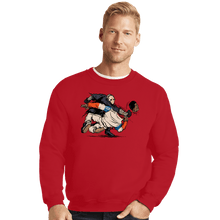 Load image into Gallery viewer, Secret_Shirts Crewneck Sweater, Unisex / Small / Red Head Punch
