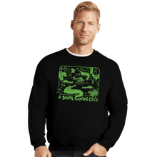 Load image into Gallery viewer, Daily_Deal_Shirts Crewneck Sweater, Unisex / Small / Black Down In The Delta