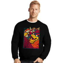 Load image into Gallery viewer, Daily_Deal_Shirts Crewneck Sweater, Unisex / Small / Black Attack On Bowser