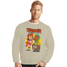 Load image into Gallery viewer, Shirts Crewneck Sweater, Unisex / Small / Sand The Good Scarlet Witch