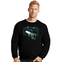 Load image into Gallery viewer, Secret_Shirts Crewneck Sweater, Unisex / Small / Black Starry Exorcist