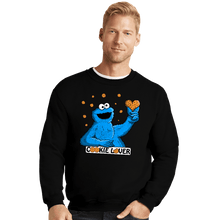 Load image into Gallery viewer, Daily_Deal_Shirts Crewneck Sweater, Unisex / Small / Black Cookie Lover