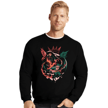 Load image into Gallery viewer, Daily_Deal_Shirts Crewneck Sweater, Unisex / Small / Black The Wings Of The King