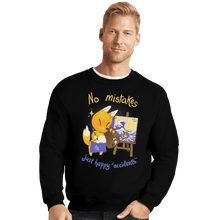 Load image into Gallery viewer, Shirts Crewneck Sweater, Unisex / Small / Black Happy Accidents