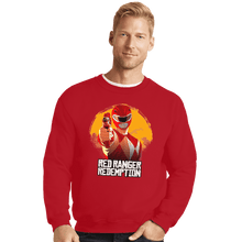 Load image into Gallery viewer, Shirts Crewneck Sweater, Unisex / Small / Red Red Ranger Redemption