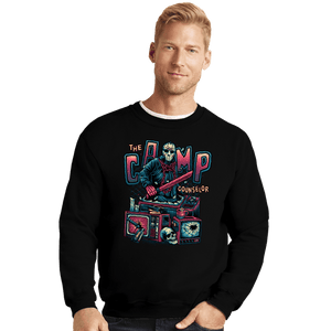 Daily_Deal_Shirts Crewneck Sweater, Unisex / Small / Black The Camp Counselor