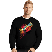 Load image into Gallery viewer, Secret_Shirts Crewneck Sweater, Unisex / Small / Black Human Rocket