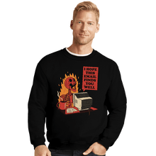 Load image into Gallery viewer, Daily_Deal_Shirts Crewneck Sweater, Unisex / Small / Black You Got Mail