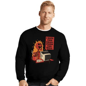 Daily_Deal_Shirts Crewneck Sweater, Unisex / Small / Black You Got Mail