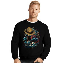 Load image into Gallery viewer, Shirts Crewneck Sweater, Unisex / Small / Black Colorful Pirate
