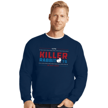 Load image into Gallery viewer, Shirts Crewneck Sweater, Unisex / Small / Navy Vote Killer Rabbit