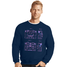 Load image into Gallery viewer, Secret_Shirts Crewneck Sweater, Unisex / Small / Navy Start The Music!