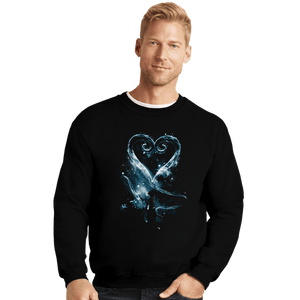 Daily_Deal_Shirts Crewneck Sweater, Unisex / Small / Black A Path To The Stars