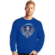 Load image into Gallery viewer, Daily_Deal_Shirts Crewneck Sweater, Unisex / Small / Royal Blue The Goth Bride