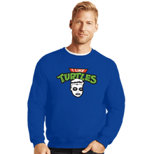 Load image into Gallery viewer, Daily_Deal_Shirts Crewneck Sweater, Unisex / Small / Royal Blue I Like Turtles