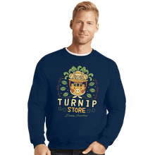 Load image into Gallery viewer, Shirts Crewneck Sweater, Unisex / Small / Navy The Best Turnip Store