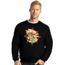 Load image into Gallery viewer, Daily_Deal_Shirts Crewneck Sweater, Unisex / Small / Black Digi Courage