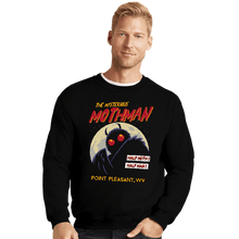 Load image into Gallery viewer, Daily_Deal_Shirts Crewneck Sweater, Unisex / Small / Black Mothman