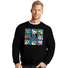 Load image into Gallery viewer, Secret_Shirts Crewneck Sweater, Unisex / Small / Black Digi Bunch