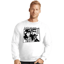 Load image into Gallery viewer, Daily_Deal_Shirts Crewneck Sweater, Unisex / Small / White Sick Sad Youth