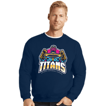 Load image into Gallery viewer, Shirts Crewneck Sweater, Unisex / Small / Navy Titans INL