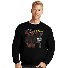 Load image into Gallery viewer, Secret_Shirts Crewneck Sweater, Unisex / Small / Black Octopus Hello