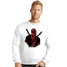 Load image into Gallery viewer, Shirts Crewneck Sweater, Unisex / Small / White Mercenink