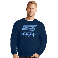 Load image into Gallery viewer, Shirts Crewneck Sweater, Unisex / Small / Navy Running Man ICS Legends