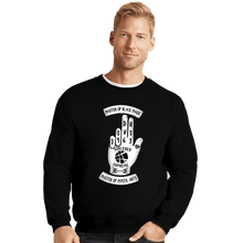 Load image into Gallery viewer, Shirts Crewneck Sweater, Unisex / Small / Black Sorcerer Hand