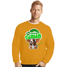 Load image into Gallery viewer, Secret_Shirts Crewneck Sweater, Unisex / Small / Gold Little Gizmo!