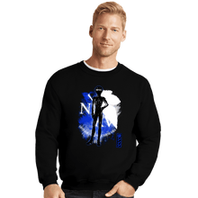 Load image into Gallery viewer, Shirts Crewneck Sweater, Unisex / Small / Black Cosmic Pilot