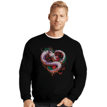Load image into Gallery viewer, Shirts Crewneck Sweater, Unisex / Small / Black Spiritual Journey