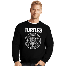 Load image into Gallery viewer, Shirts Crewneck Sweater, Unisex / Small / Black Turtles